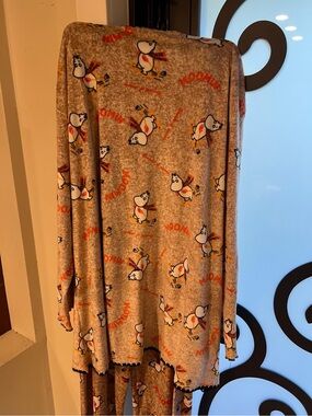 Cozy Beige Moomin Print Pajama Set